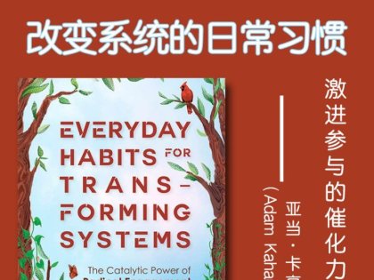 解读英文原版《Everyday Habits for Transforming Systems/改变系统的日常习惯：激进参与的催化力量》亚当·卡亨（Adam Kahane）2025年4月